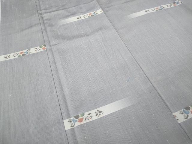 平和屋着物●上質な紬 舞蝶椿文 正絹 逸品 CABE6826ut