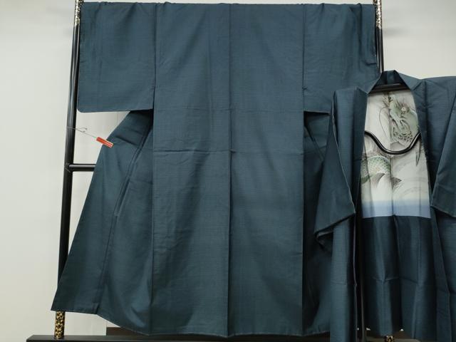 平和屋着物●男性 本場大島紬 アンサンブル 100亀甲 総詰め 正絹 逸品 未使用 CABE6852ut