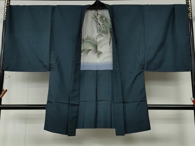 平和屋着物●男性 本場大島紬 アンサンブル 100亀甲 総詰め 正絹 逸品 未使用 CABE6852ut