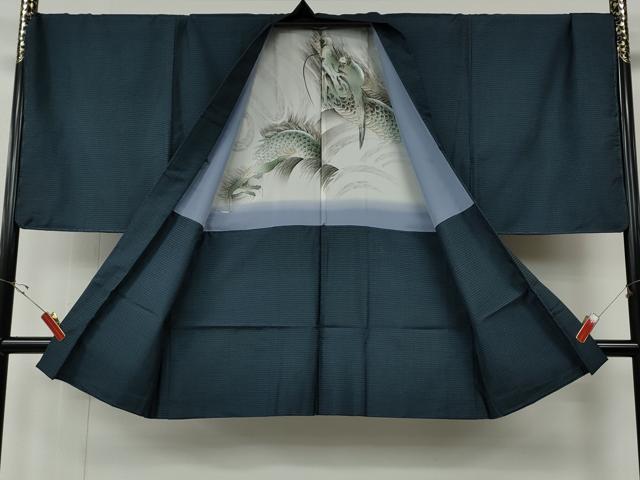平和屋着物●男性 本場大島紬 アンサンブル 100亀甲 総詰め 正絹 逸品 未使用 CABE6852ut