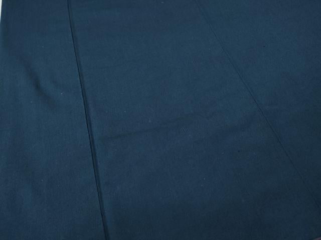 平和屋着物●男性 紬 アンサンブル 留紺色 正絹 逸品 CABE6858ut