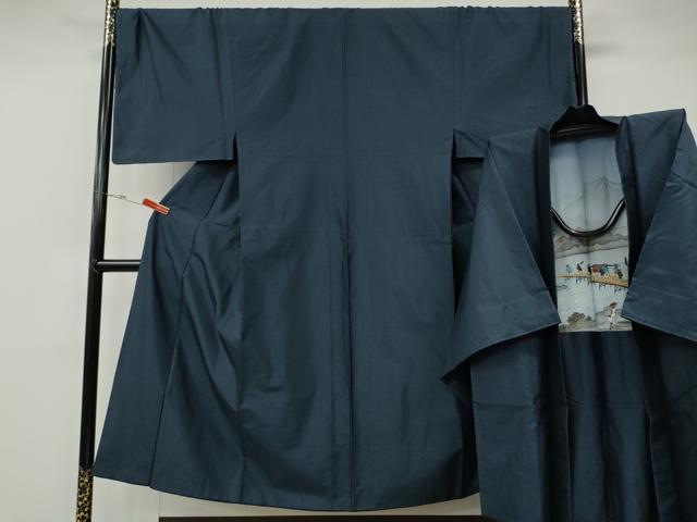 平和屋着物●男性 本場大島紬 アンサンブル 吉祥文 正絹 逸品 CABE6864ut
