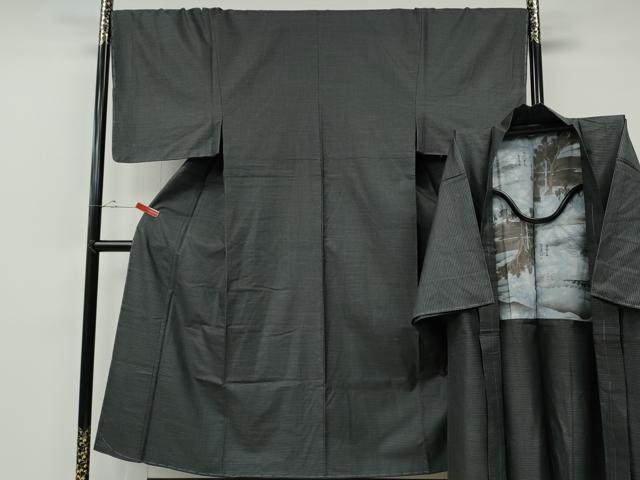 平和屋着物●男性 紬 アンサンブル 100亀甲 正絹 逸品 未使用 CABE6865ut