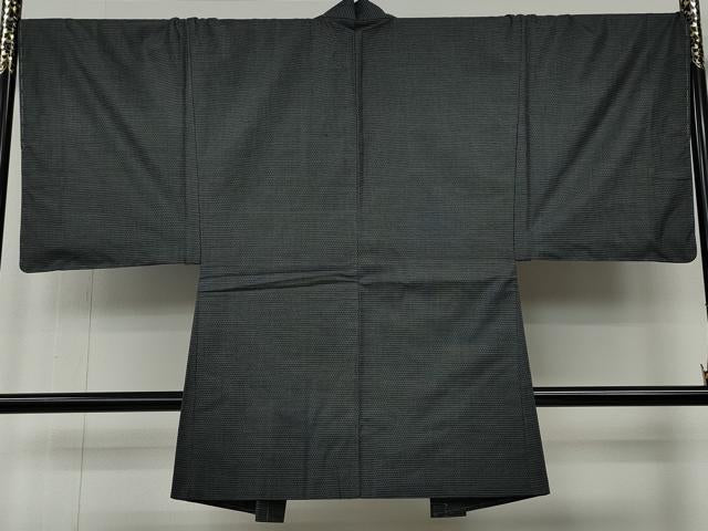 平和屋着物●男性 紬 アンサンブル 100亀甲 正絹 逸品 未使用 CABE6865ut