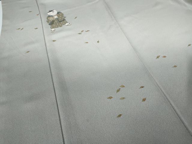 平和屋着物●訪問着 童子遊び 冊子舞葉文 暈し染め 金彩 正絹 逸品 CABE6907ut