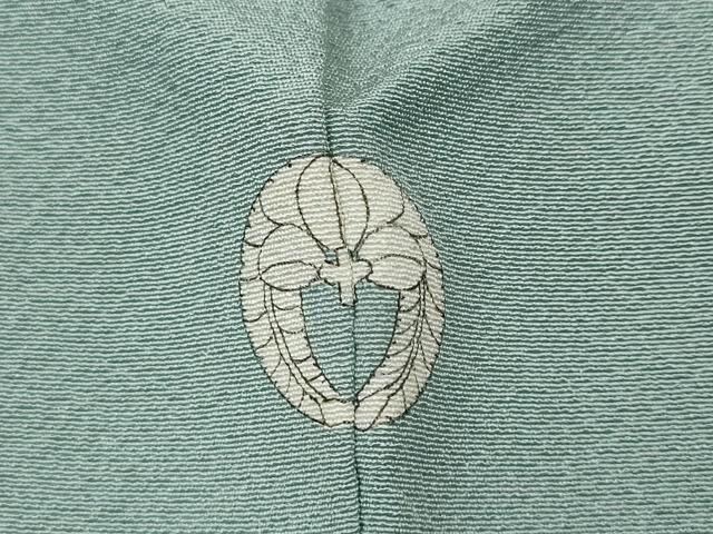 平和屋着物●上質な色無地 秘色色 正絹 逸品 CABE6929ut