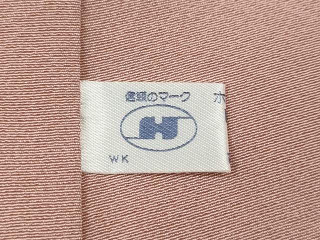 平和屋着物●上質な色無地 珊瑚色 正絹 逸品 未使用 CABE6932ut