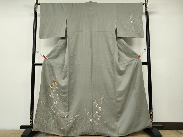 平和屋着物＊夏物　小紋　総レース　花　反端付き　AABC6940jd 楽天市場】平和屋着物＊夏物 訪問着 絽 辻が花 金彩 洗える着物