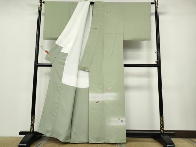 平和屋着物●訪問着 駒刺繍 宝尽くし蒔絵花文 暈し染め 正絹 逸品 CABE6976ut