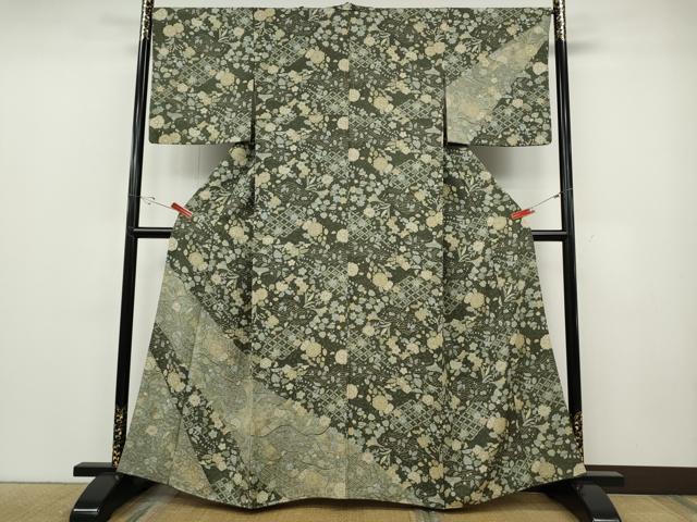 平和屋着物●訪問着 辻が花 正絹 逸品 CABE6977ut