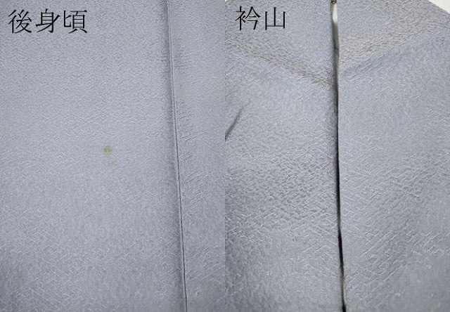 平和屋着物●上質な色無地 雲取り紗綾形地紋 淡藤色 正絹 逸品 CABE7005ut