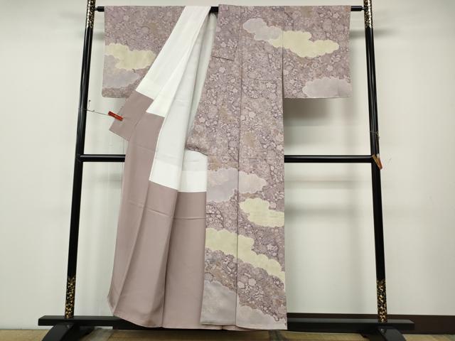 平和屋着物●訪問着 辻が花 金彩 正絹 逸品 CABE7014ut