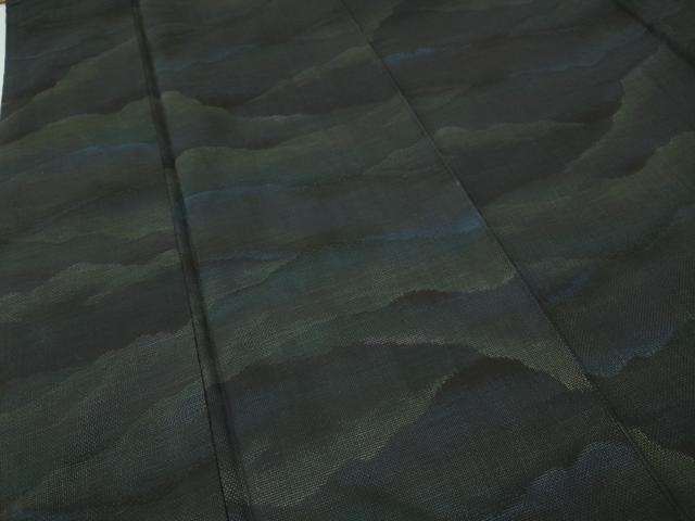 平和屋着物●本場大島紬 9マルキ 霞文 正絹 逸品 CABE7084ut