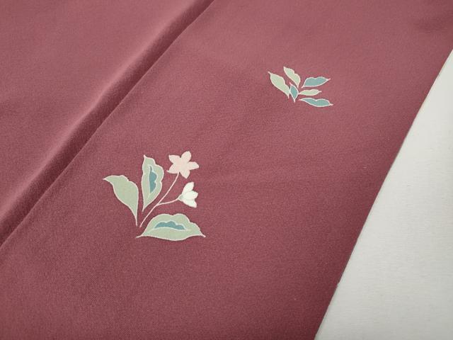 平和屋着物●訪問着 駒刺繍 草花文 暈し染め ロング丈 正絹 逸品 CABE7126ut