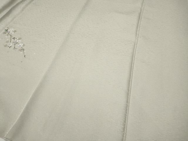 平和屋着物●訪問着 刺繍 枝桜文 暈し染め 金彩 さが美扱い 正絹 逸品 CABE7140ut