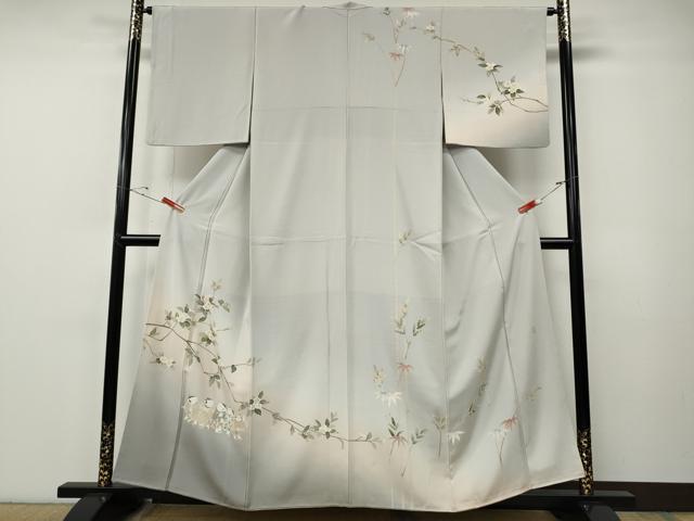 平和屋着物●訪問着 友禅 作家物 童子遊び 枝花文 暈し染め 正絹 逸品 CABE7178ut