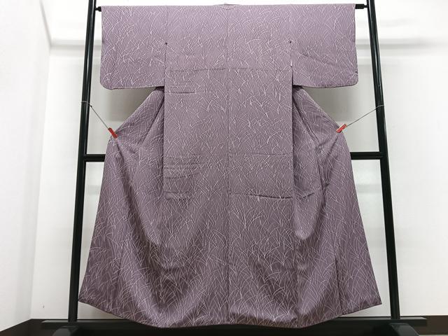 平和屋着物■上質な小紋 芝草文 正絹 逸品 CABE7242xe