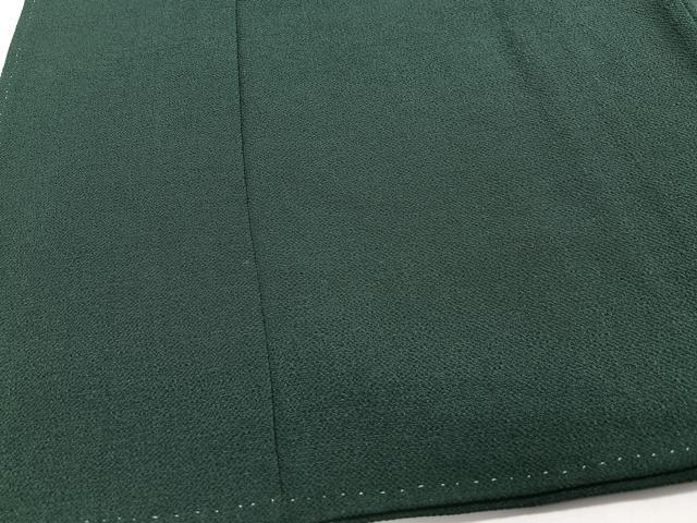 平和屋着物■上質な色無地 萌葱色 鬼しぼ縮緬 正絹 逸品 CABE7380xe