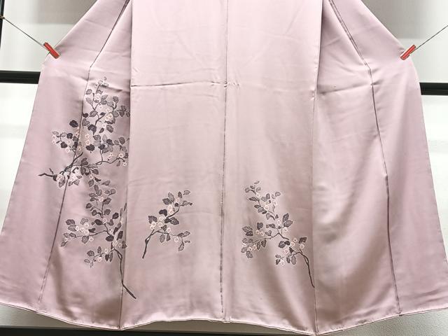 平和屋着物■訪問着 絞り 枝花文 正絹 逸品 CABE7568xe
