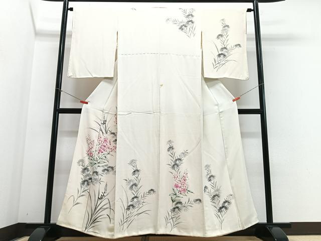 平和屋着物■訪問着 草花文 金彩 正絹 逸品 CABE7581xe