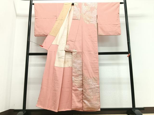 平和屋着物■訪問着 舞花文 金銀彩 正絹 逸品 CABE7583xe
