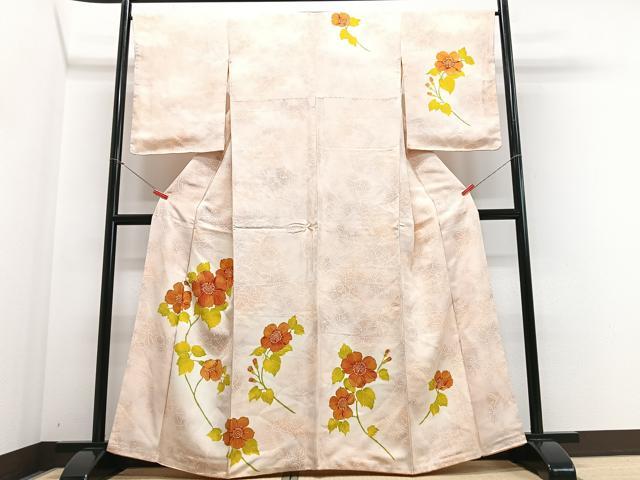 平和屋着物■訪問着 枝花文 正絹 逸品 CABE7585xe