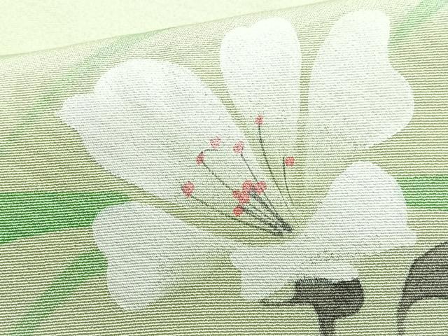 平和屋着物■訪問着 芝草花文 正絹 逸品 CABE7586xe