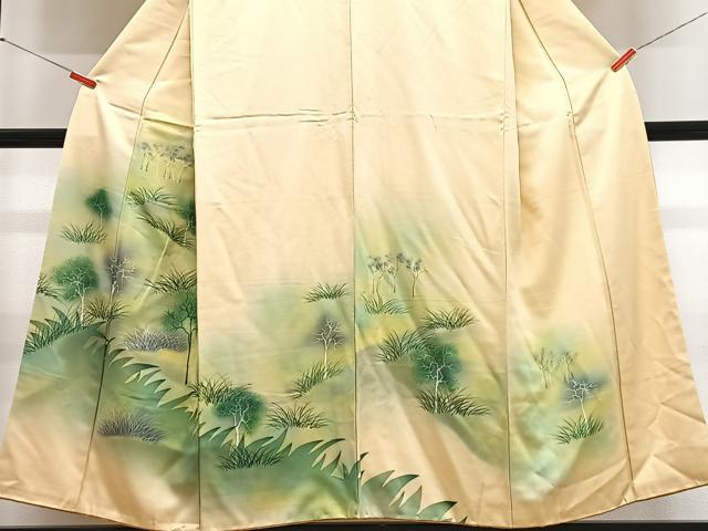 平和屋着物■訪問着 草木文 暈し染め 正絹 逸品 CABE7588xe