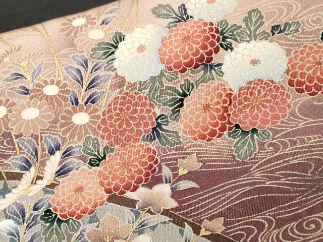 平和屋着物■豪華黒留袖 立波御所車花文 暈し染め 金彩 正絹 逸品 CABE7877ev