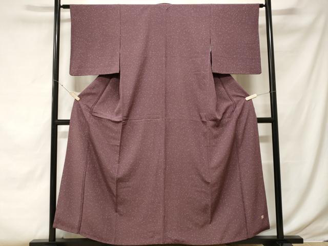 平和屋着物■上質な小紋 作家物 箔散らし文 正絹 逸品 CABE7890ev