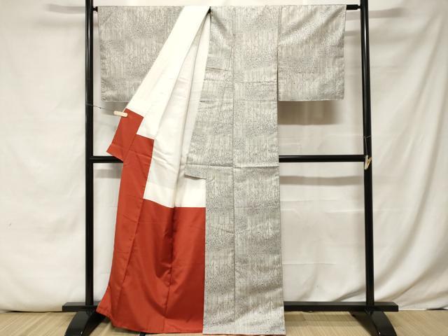 平和屋着物■上質な紬 樹林文 正絹 逸品 CABE7897ev