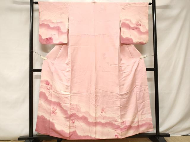 平和屋着物■訪問着 地紋起こし 雲取り枝花文 暈し染め 正絹 逸品 CABE7918ev