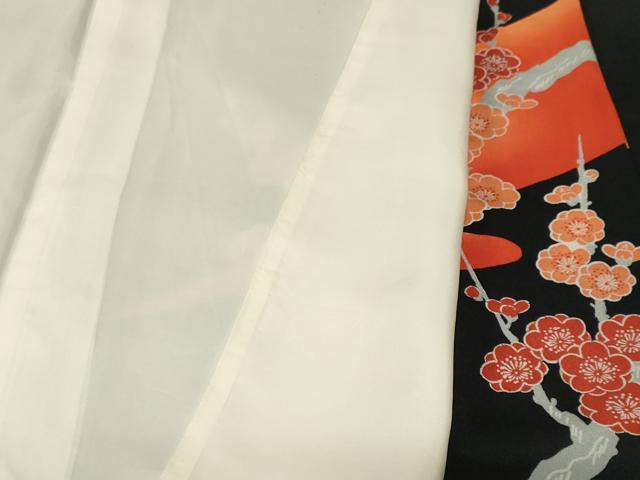 平和屋着物■豪華黒留袖 刺繍 尾長鳥枝梅文 暈し染め 金彩 正絹 逸品 CABE7991ev