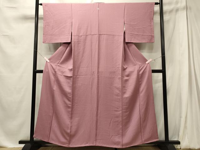 平和屋着物■上質な色無地 紅藤色 正絹 逸品 CABE8104oy