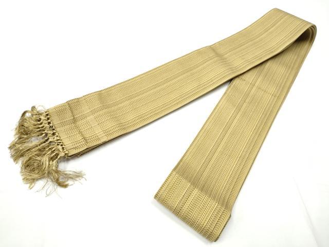 平和屋着物●男性 本場筑前博多織 角帯 縞 正絹 逸品 CABE8467hy