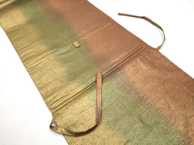 平和屋着物●両面 全通柄袋帯 霞文 正絹 逸品 CABE8552hy