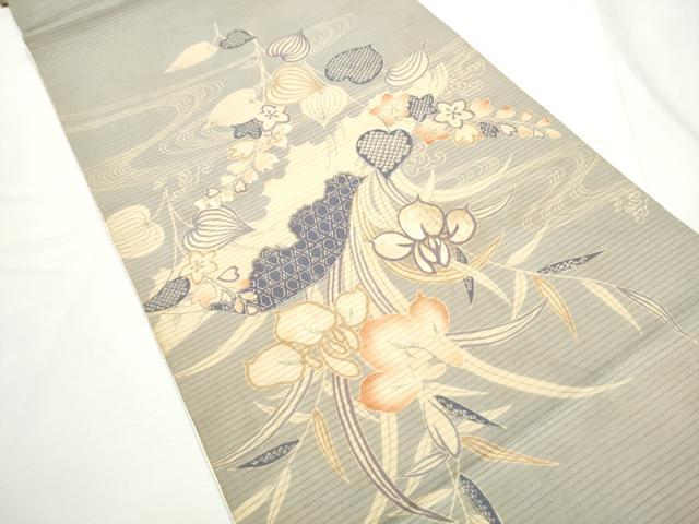 平和屋着物●アンティーク 大正ロマン 全通柄 京袋帯 駒刺繍 引き抜き帯 正絹 逸品 CABE8688hy
