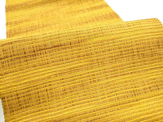 平和屋着物●八寸名古屋帯 紬地 霞文 正絹 逸品 CABE8772hy