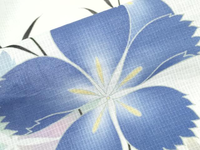 平和屋着物∴夏物 浴衣 綿紅梅 草花文 綿 逸品 CABE8851ng