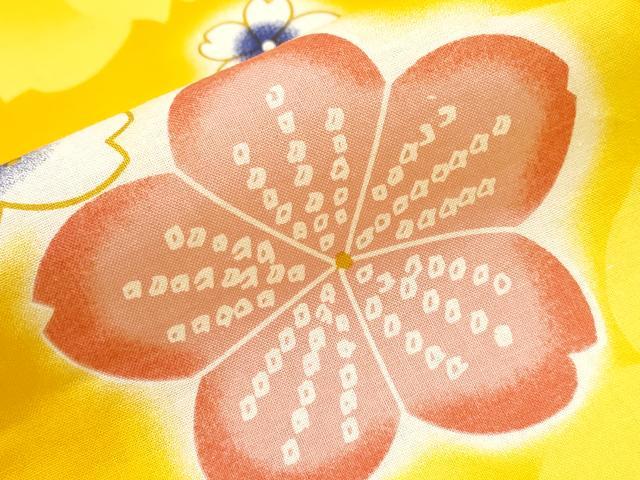 平和屋着物∴夏物 浴衣 舞桜 綿 逸品 CABE8856ng