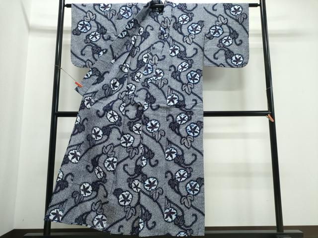 平和屋着物∴夏物 浴衣 朝顔 綿 逸品 CABE9081ng