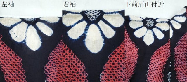 平和屋着物∴夏物 浴衣 有松鳴海絞り 立涌菊文 綿 逸品 CABE9126ng