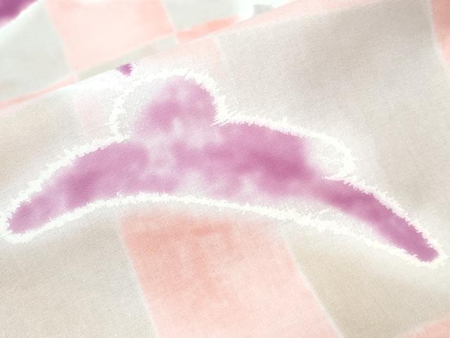 平和屋着物∴夏物 ファッションブランド hiromichi nakano ヒロミチナカノ 浴衣 跳兎 市松雪芝文 綿 逸品 CABE9134ng