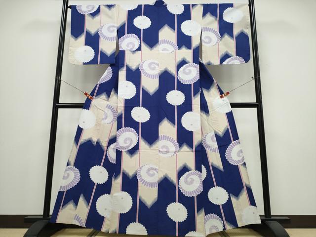 平和屋着物∴夏物 撫松庵 浴衣 番傘 綿 逸品 CABE9136ng