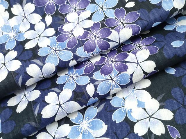 平和屋着物∴夏物 浴衣 舞桜 綿 逸品 CABE9143ng