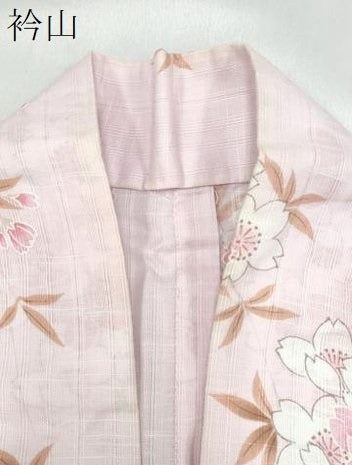平和屋着物∴夏物 浴衣 花古今 枝桜 綿 逸品 CABE9145ng