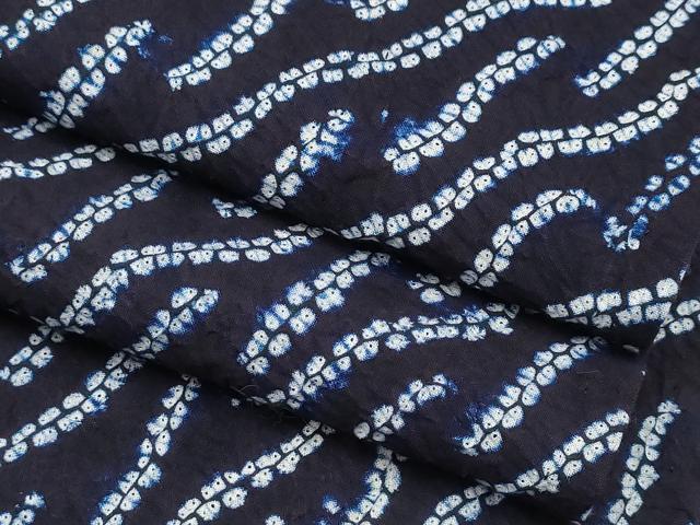 平和屋着物∴夏物 浴衣 有松鳴海絞り 流水文様 綿 逸品 CABE9169ng