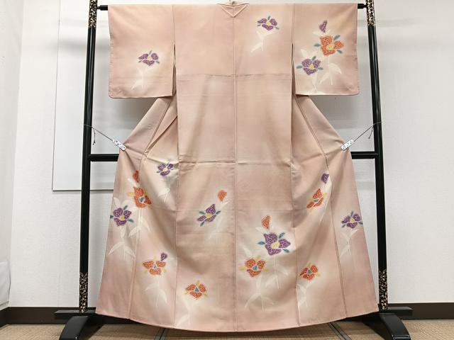 平和屋着物■訪問着 枝草花文 暈し染め 正絹 逸品 CABE9630xi