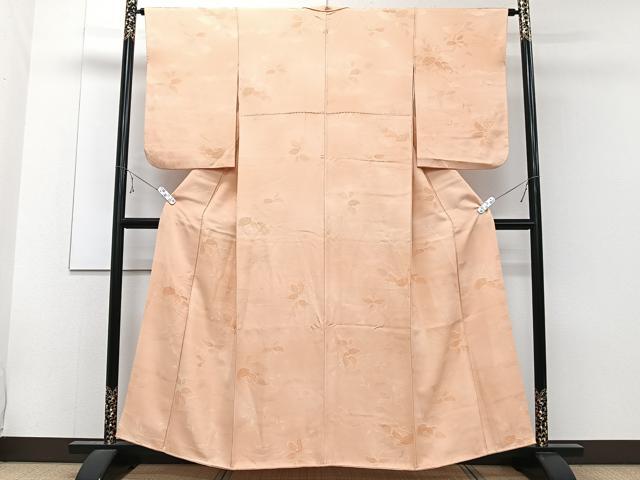 平和屋着物■上質な小紋 枝葉文 地紋お越し 正絹 逸品 CABE9650xi