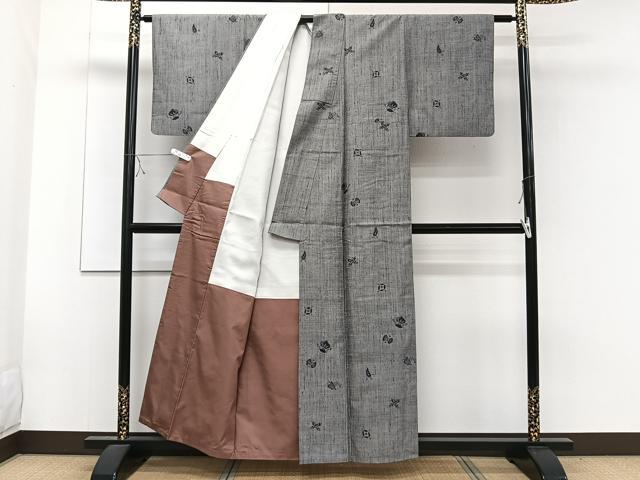平和屋着物■上質な紬 宝文 正絹 逸品 CABE9662xi